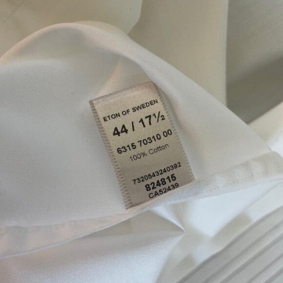 Eton of Sweden Shirt Size 44/17.5 - Picture 4 of 4